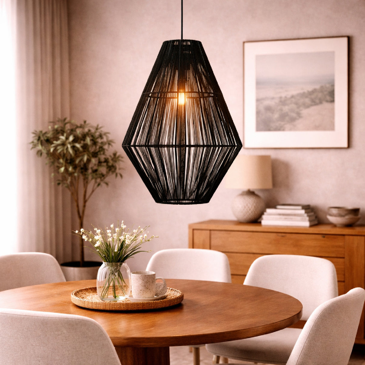 Geometrical Boho Pendant Lamp | Oroa.com