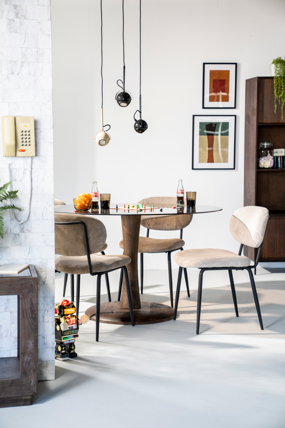 Round Pedestal Dining Table | By-Boo Boogie | OROA.com