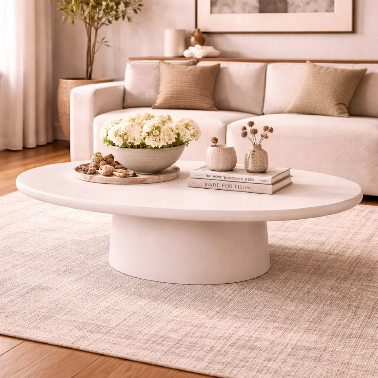 White Aluminum Coffee Table | Oroa.com
