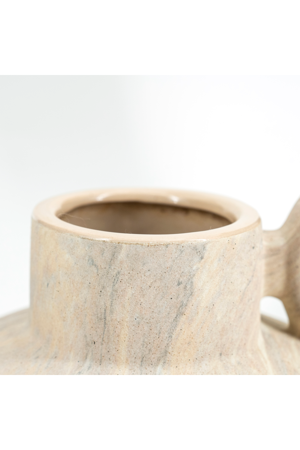 White Glazed Vase S | By-Boo Stucco | OROA.com