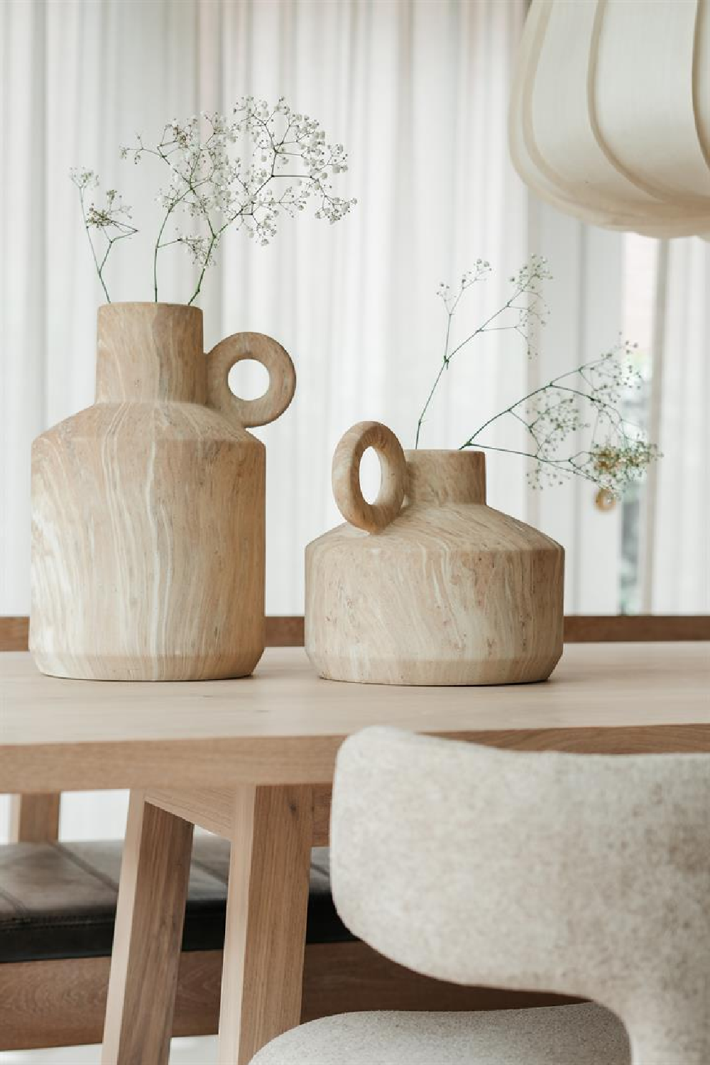 White Glazed Vase S | By-Boo Stucco | OROA.com