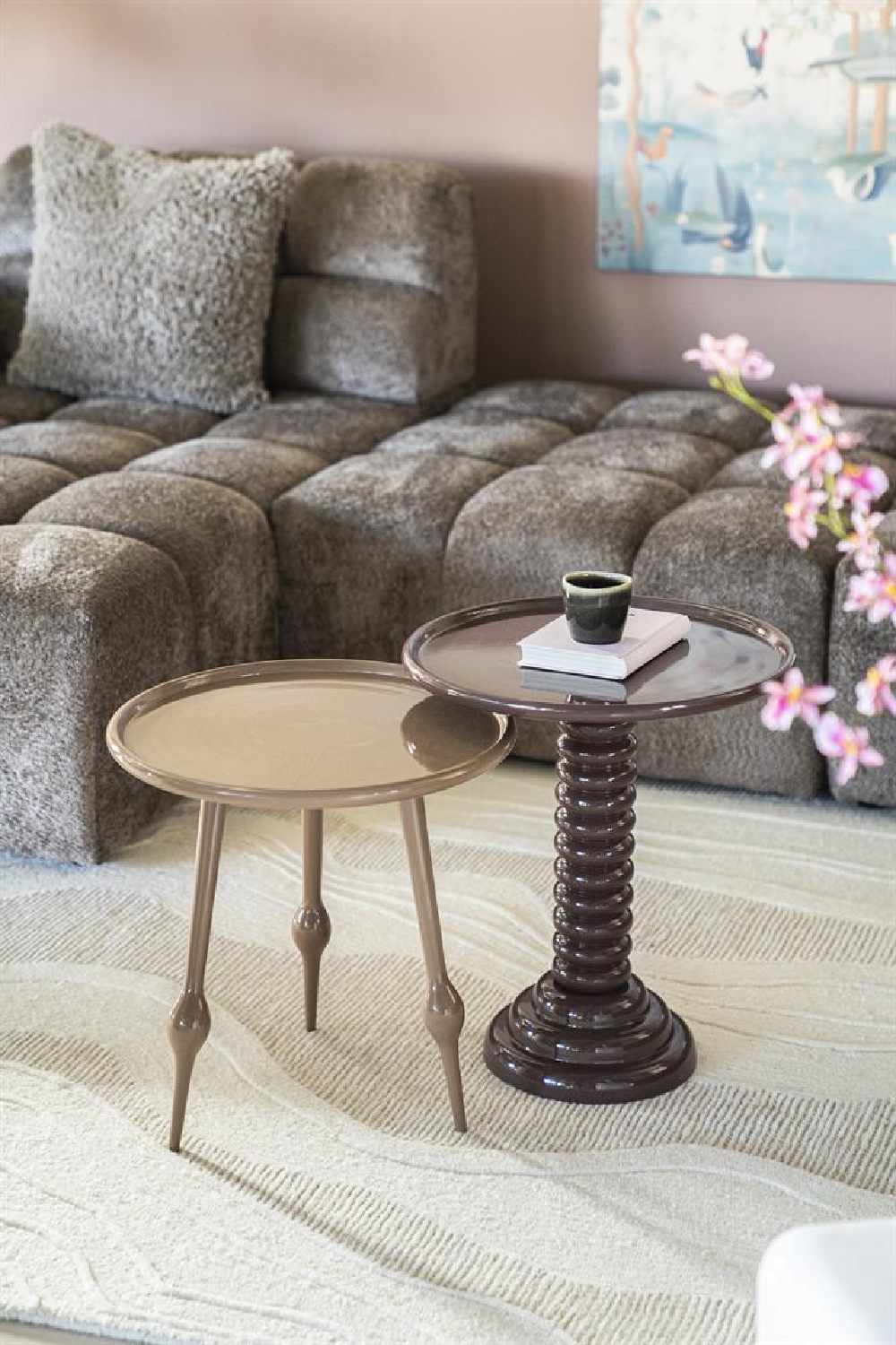 White Swirl Wool Carpet | Oroa.com