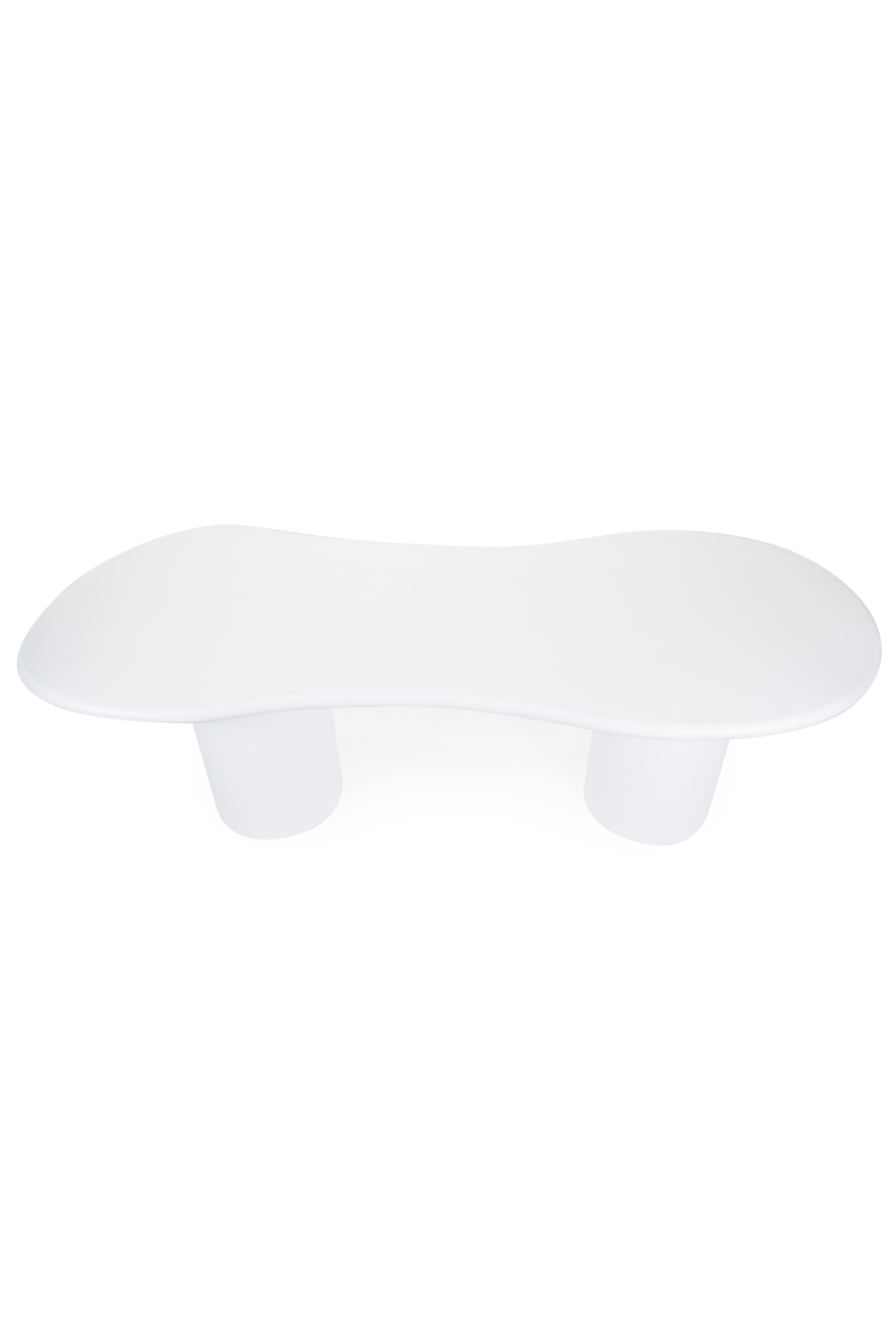 White Glass Organic Dining Table | Oroa.com