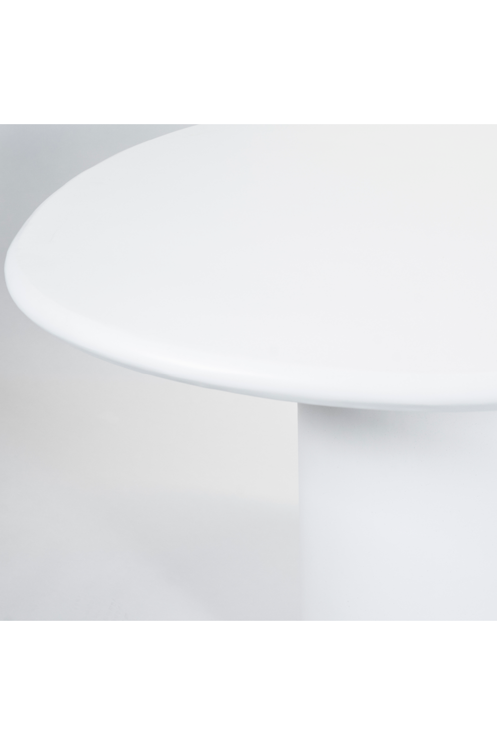 White Glass Organic Dining Table | Oroa.com