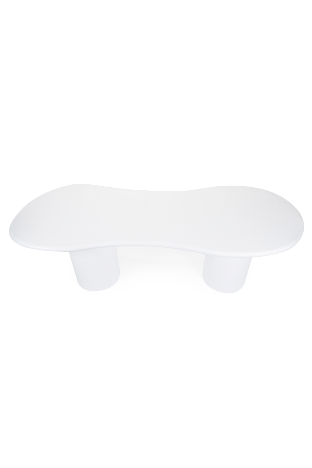 White Glass Organic Dining Table | Oroa.com