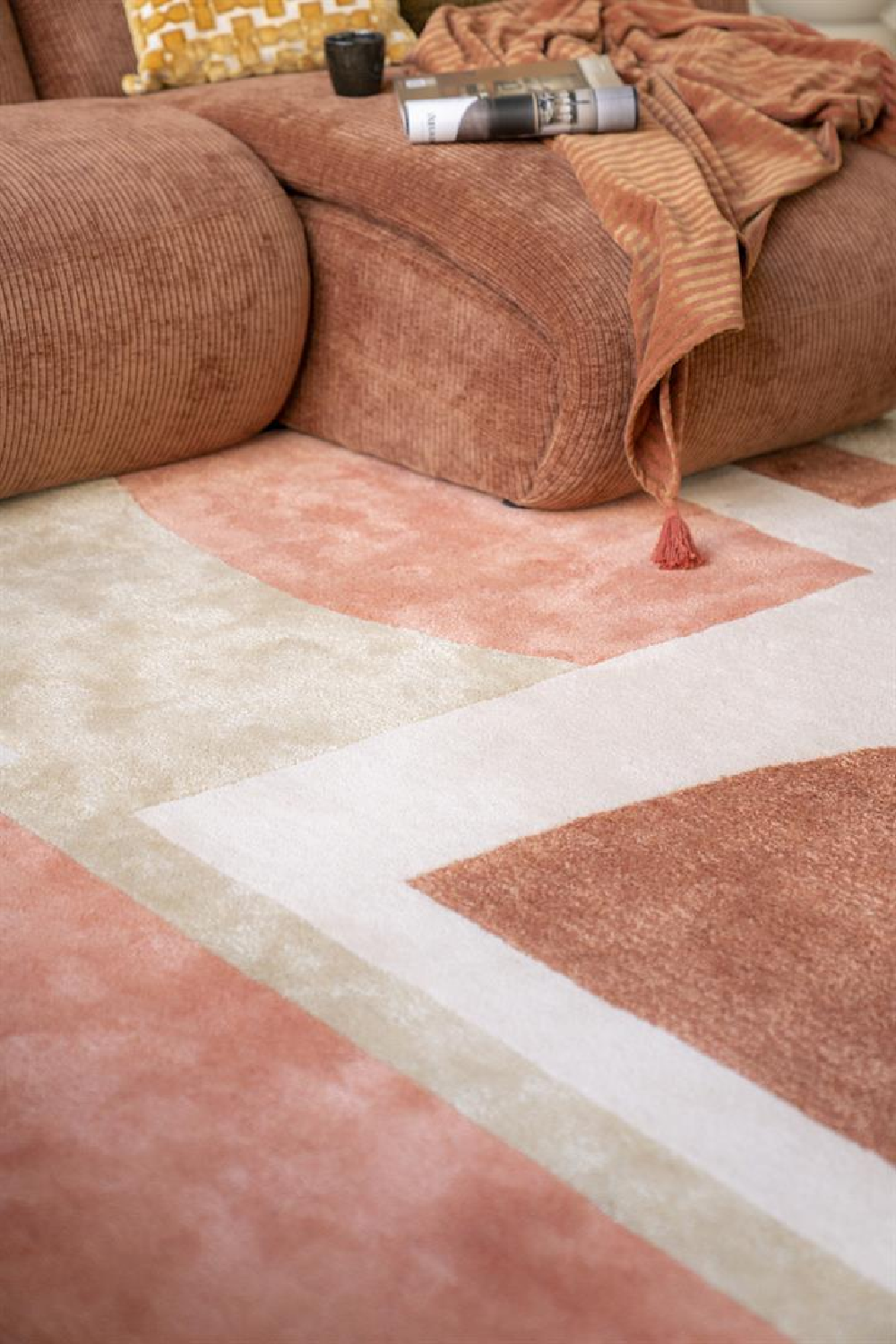 Patterned Wool Rug 6' x 10' | By-Boo Kazi | OROA.com