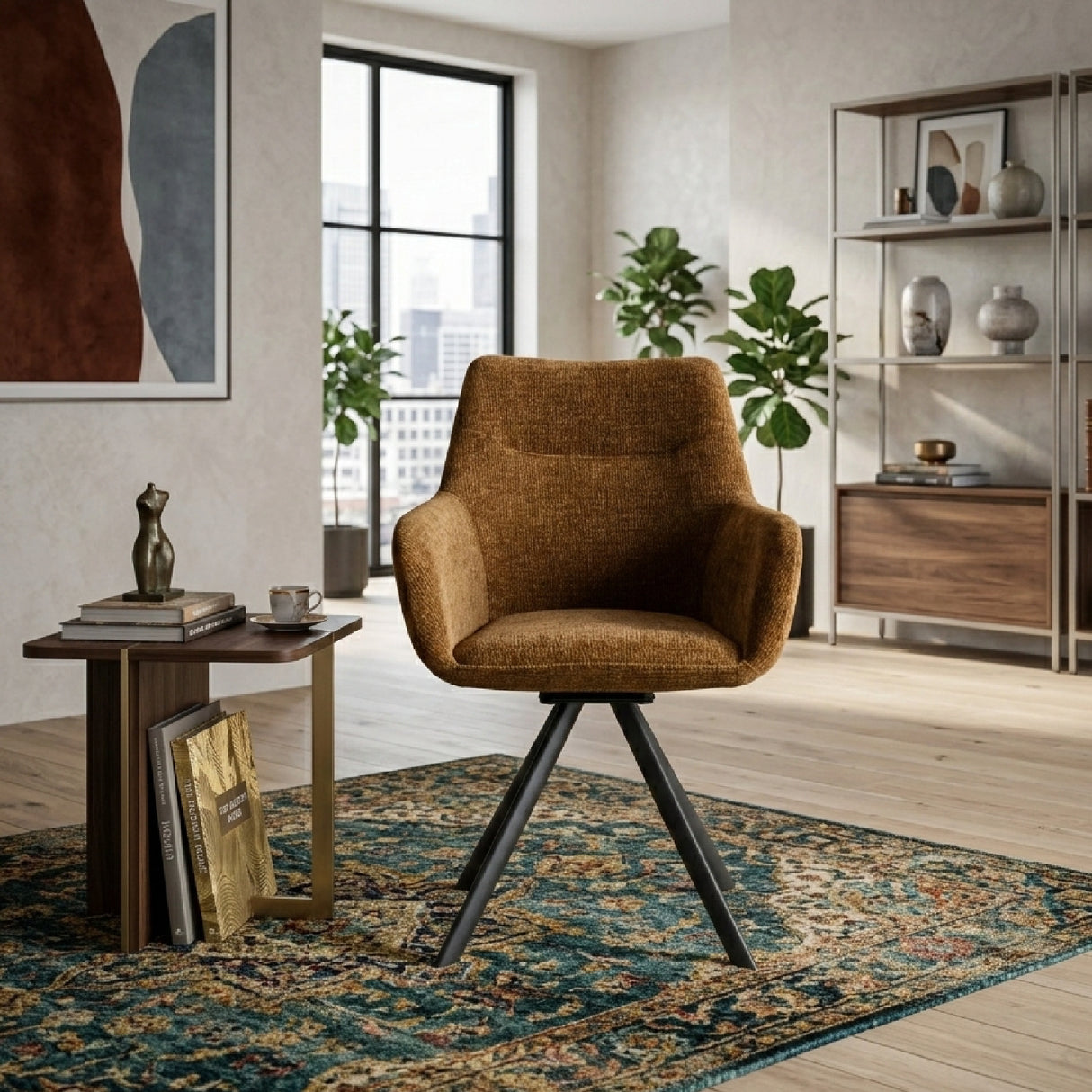 Upholstered Swivel Armchair (2) | Oroa.com