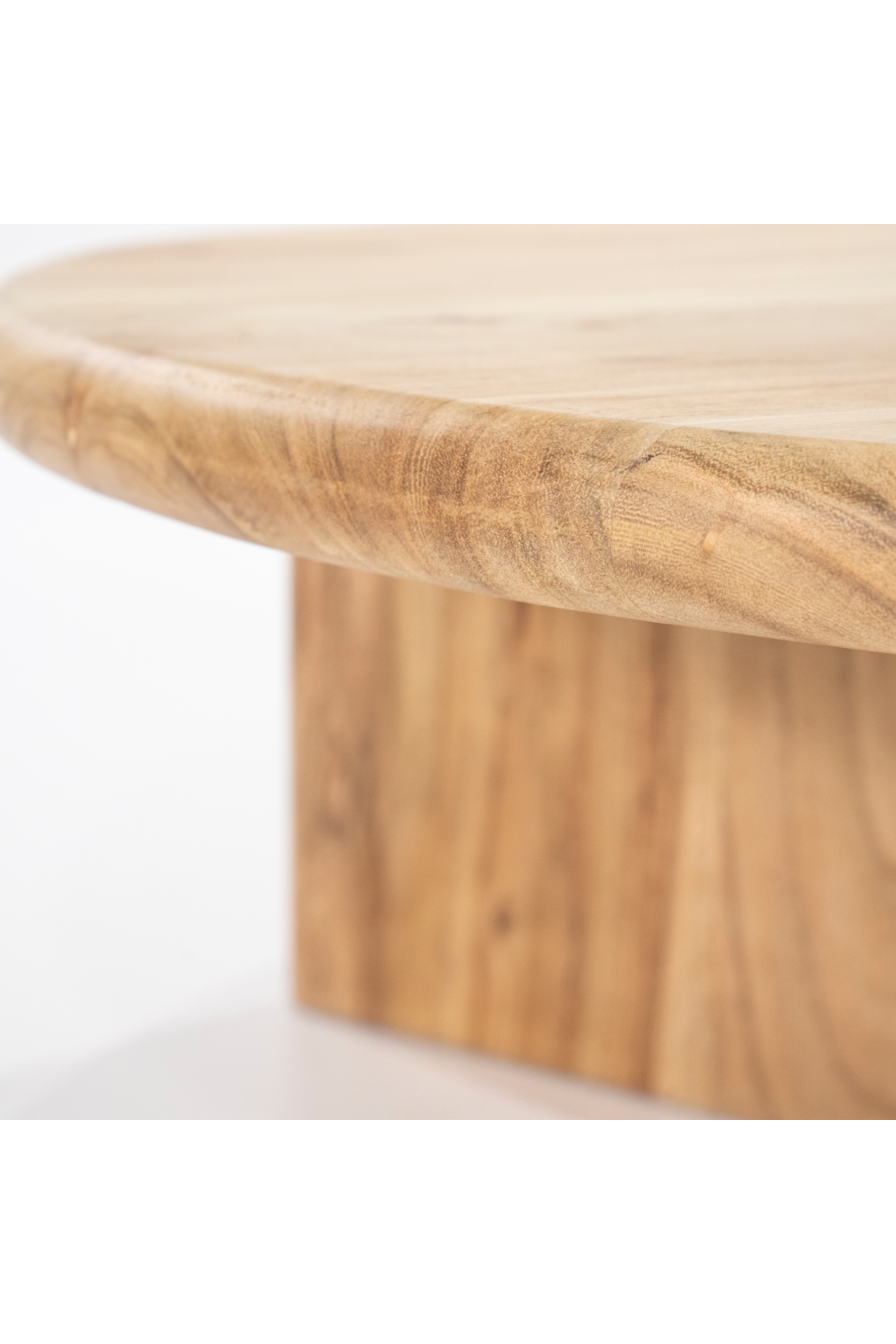 Round Wooden Coffee Table L | By-Boo Leoti | OROA.com