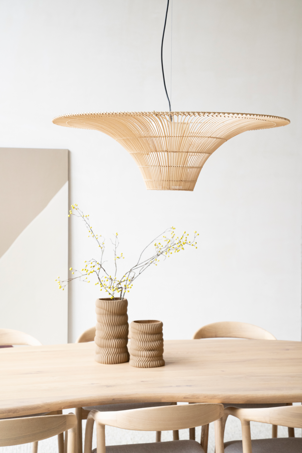 Conical Reed Hanging Lamp | By-Boo Hanoi | OROA.com