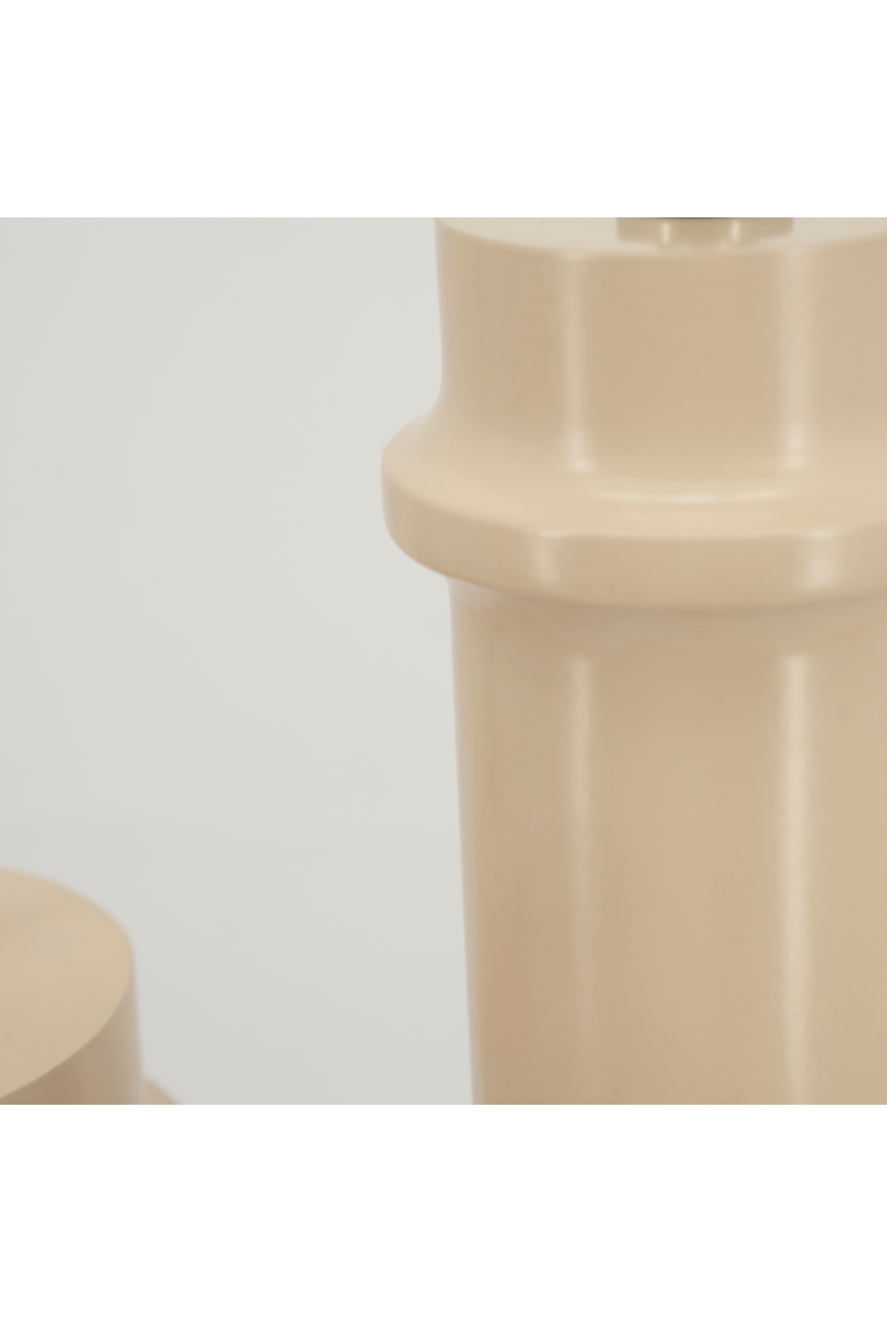 Beige Cylindrical Pendant Lamp | By-Boo Cylin | OROA.com