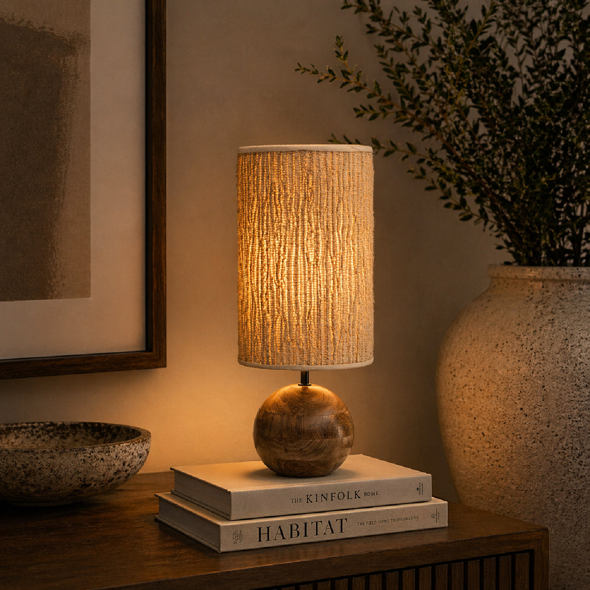 Natural Jute Table Lamp | Oroa.com