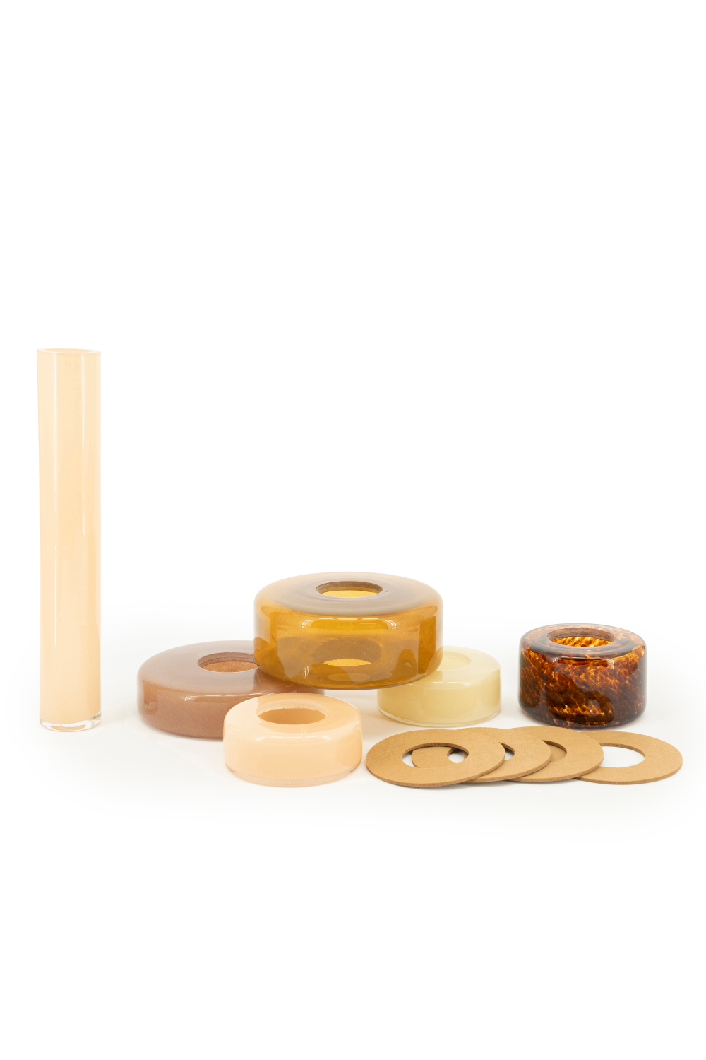 Stacked Glass Bud Vase | By-Boo Collars | OROA.com