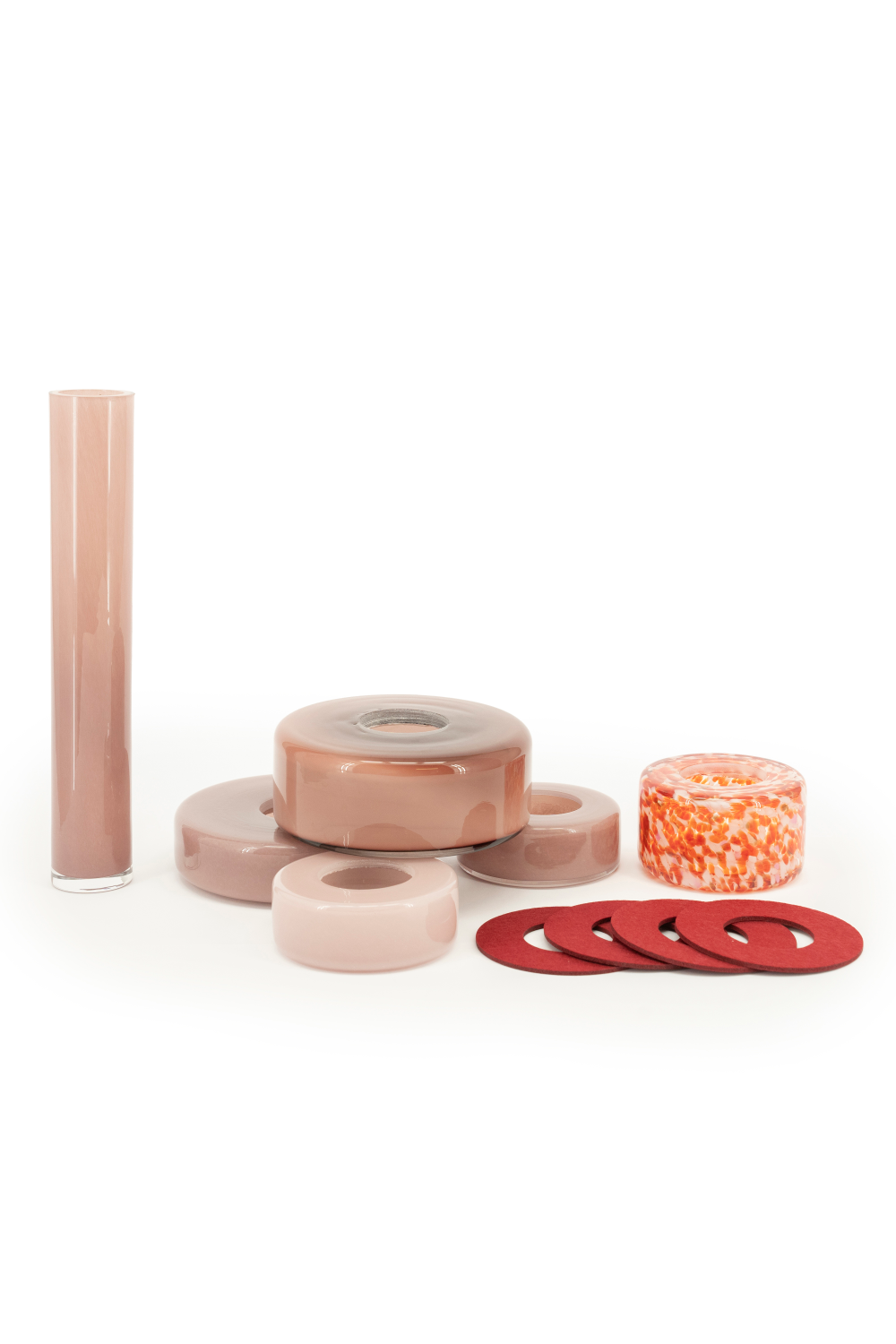 Stacked Glass Bud Vase | By-Boo Collars | OROA.com