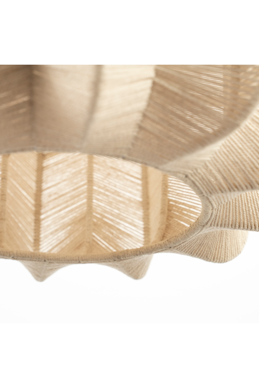 Natural Fiber Fluted Pendant Light | Oroa.com