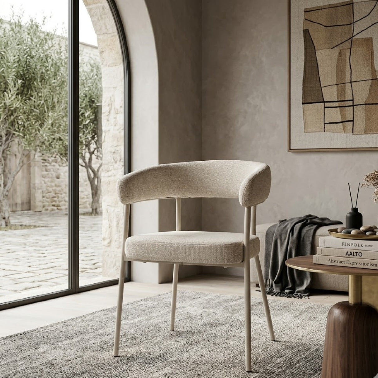 Curved Back Dining Chairs (2) | Oroa.com