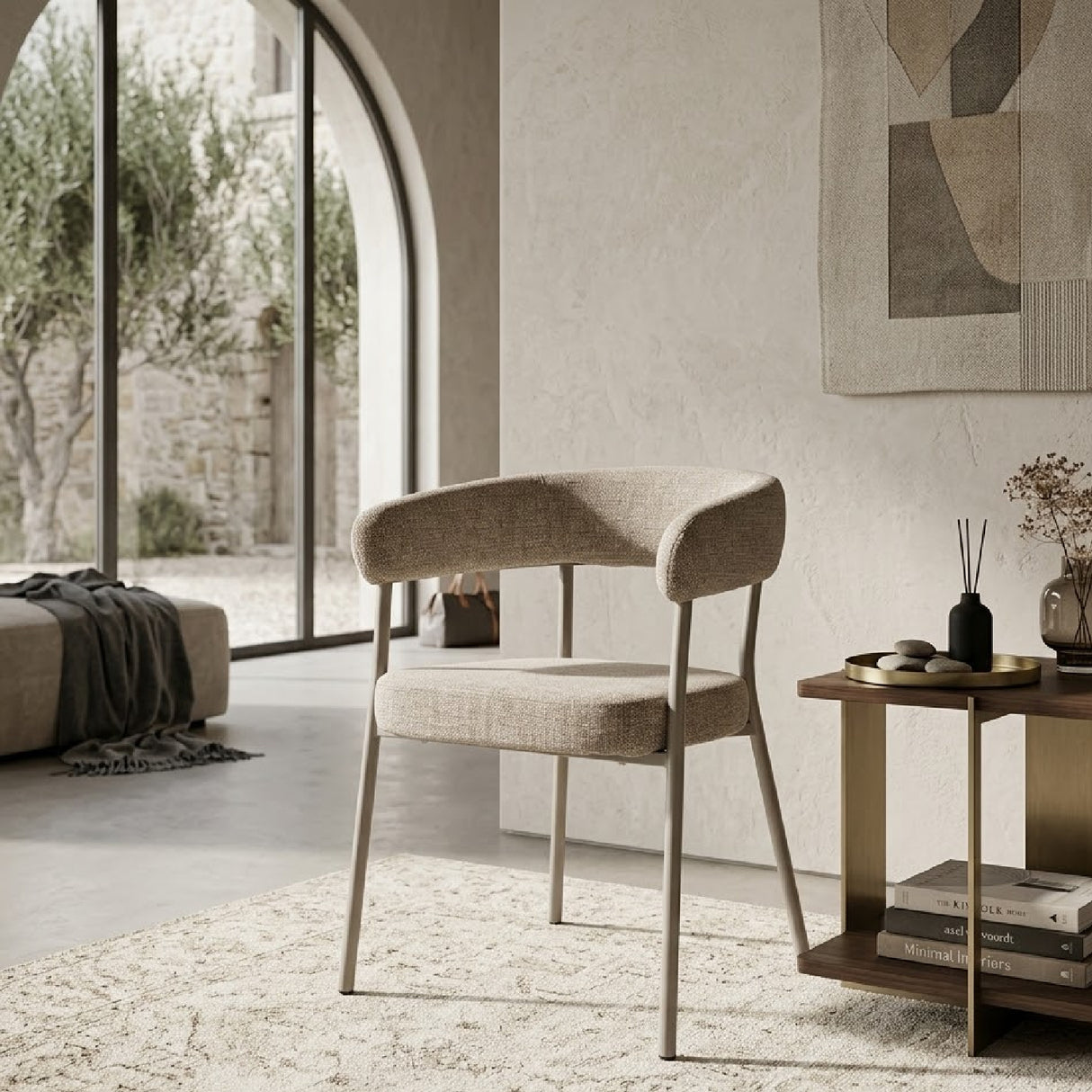 Curved Back Dining Chairs (2) | Oroa.com