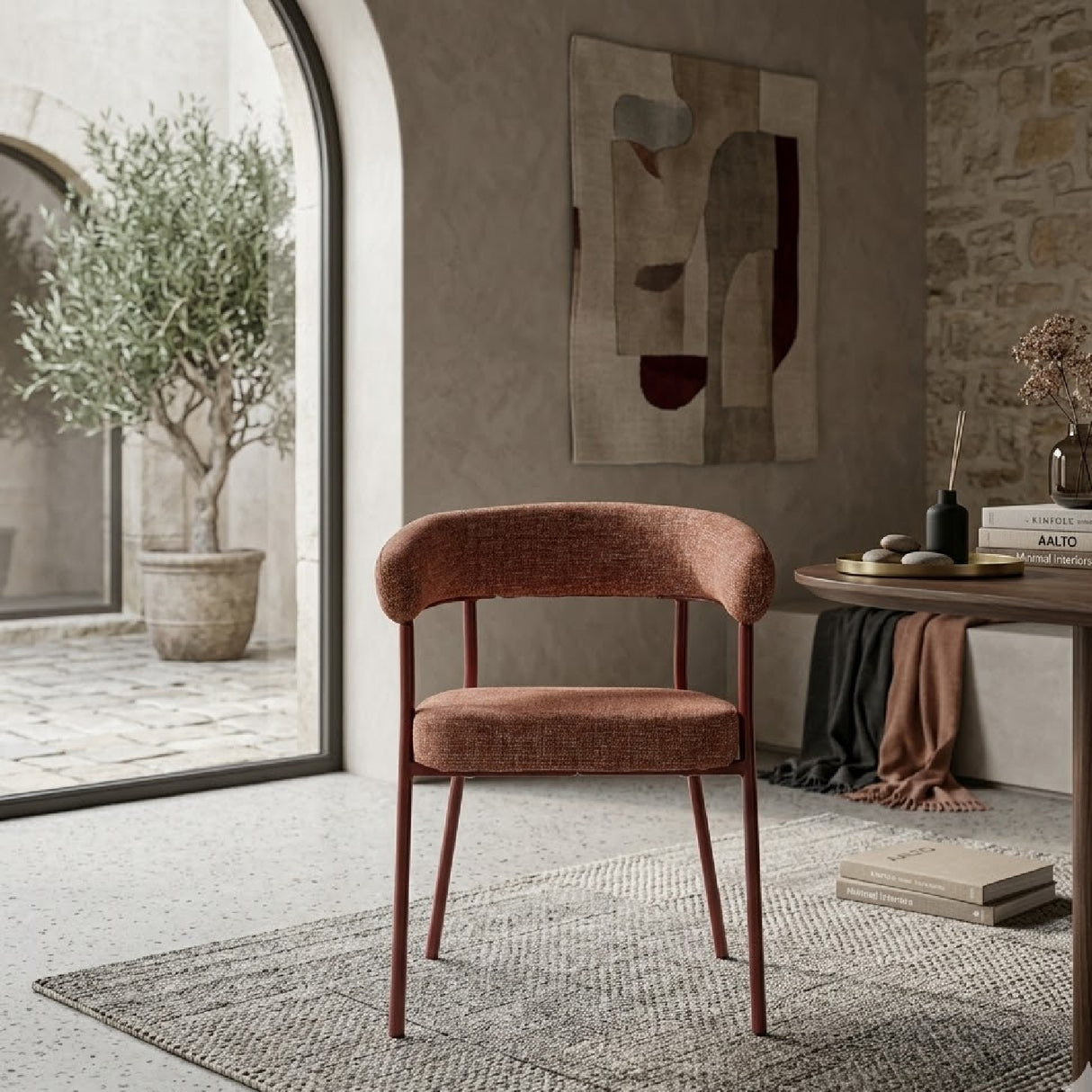 Curved Back Dining Chairs (2) | Oroa.com