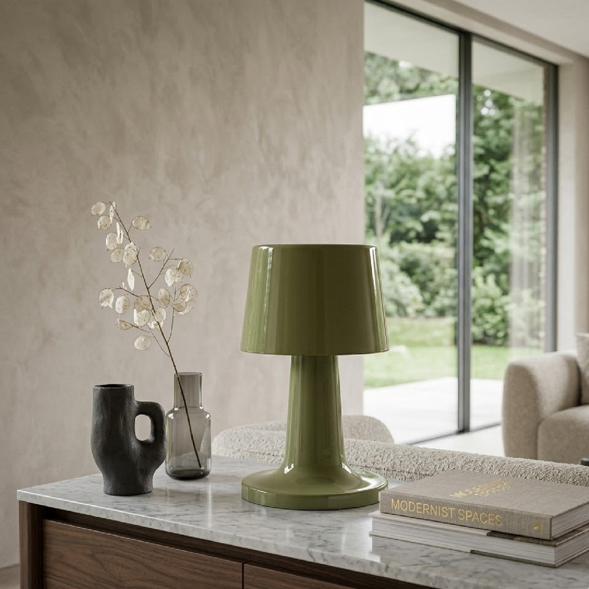 Glazed Iron Table Lamp | Oroa.com