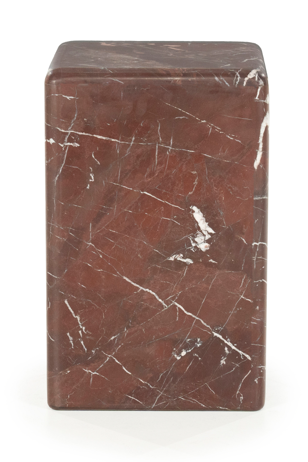 Polished Marble Square Side Table | By-Boo Dice | OROA.com