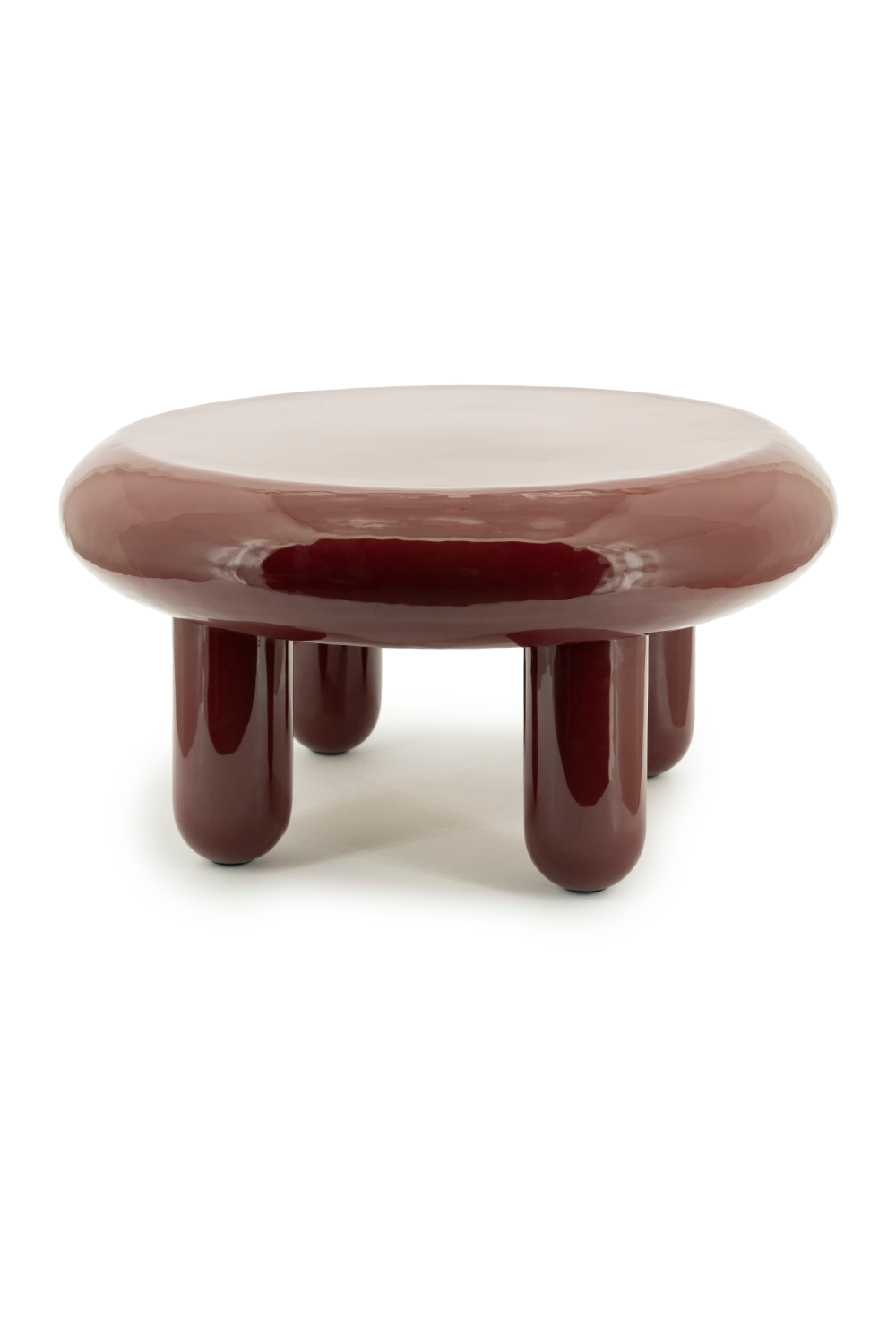 Glossy Iron Round Coffee Table | By-Boo Balloon | OROA.com