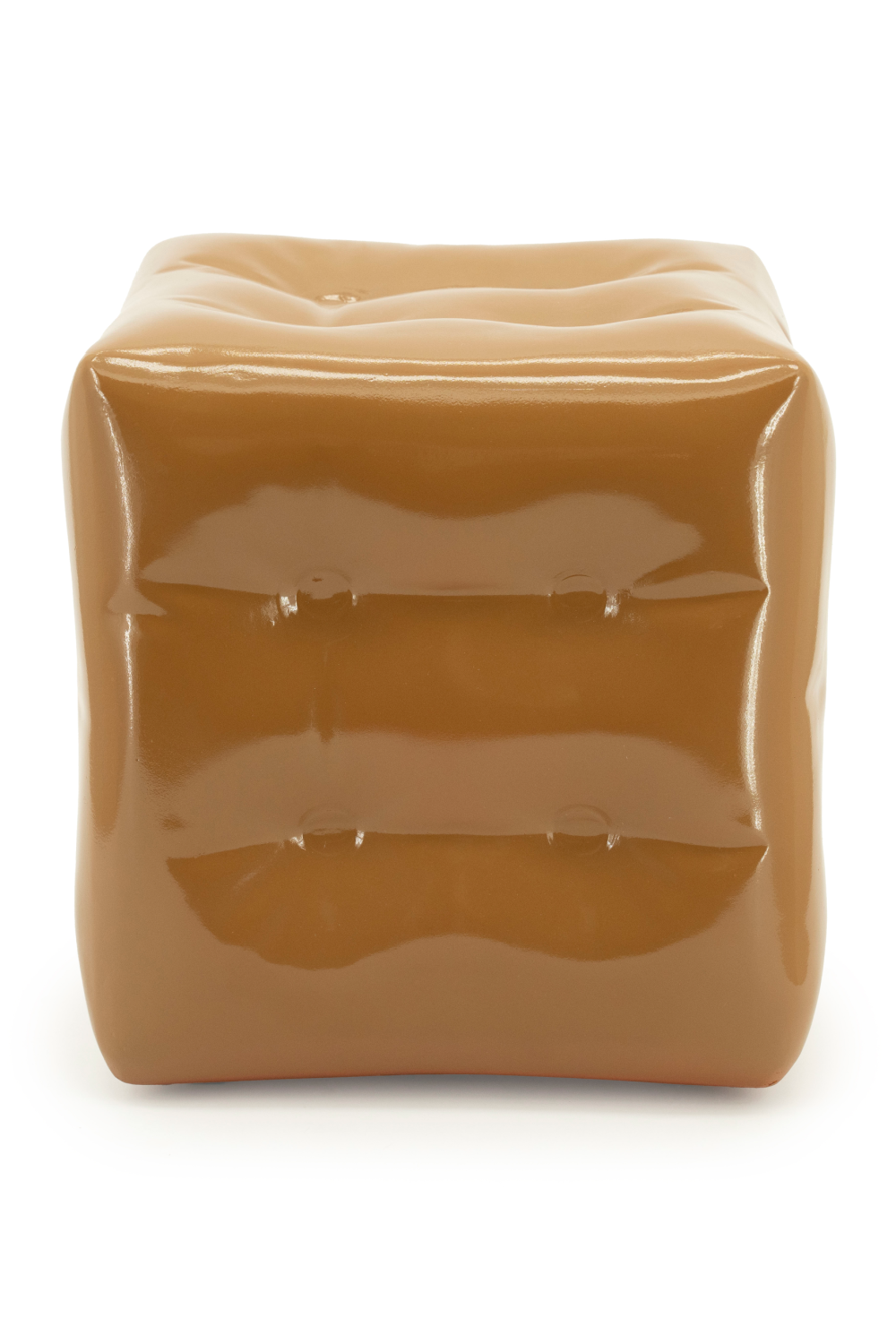 Glossy Crumpled Cube Stool | By-Boo Captives | OROA.com