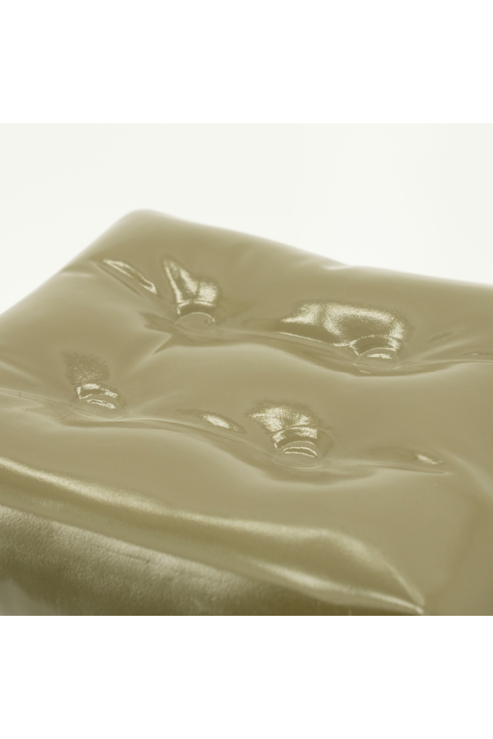 Glossy Crumpled Cube Stool | By-Boo Captives | OROA.com