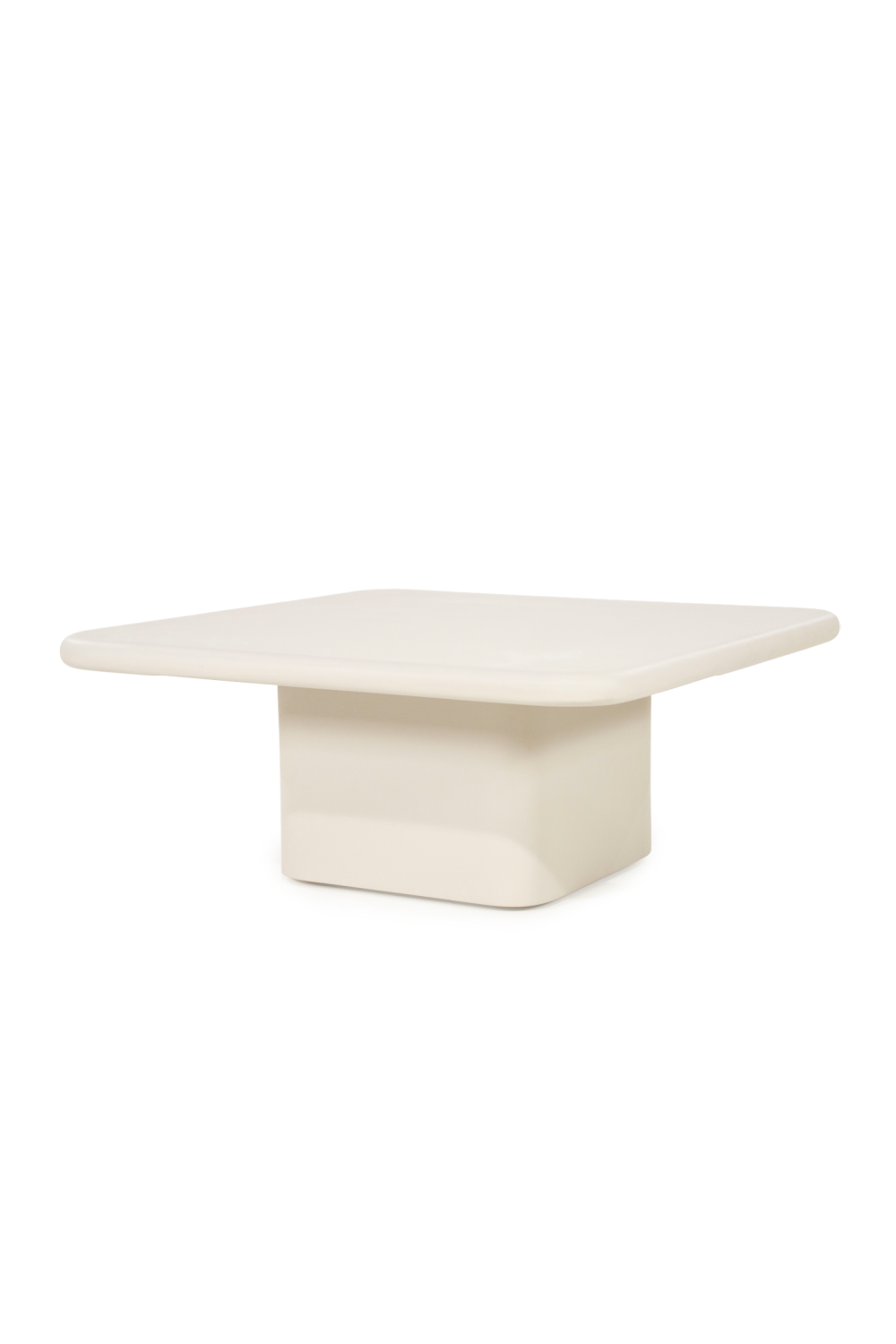 Lacquered Cement Square Coffee Table | Oroa.com
