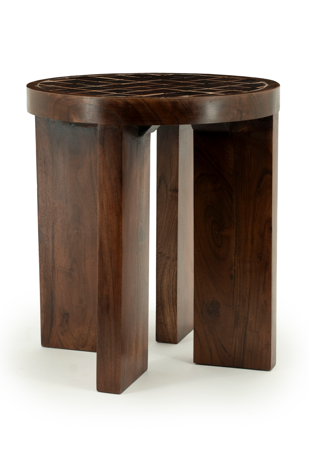 Brown Ceramic Side Table | By-Boo TiledUp | OROA.com