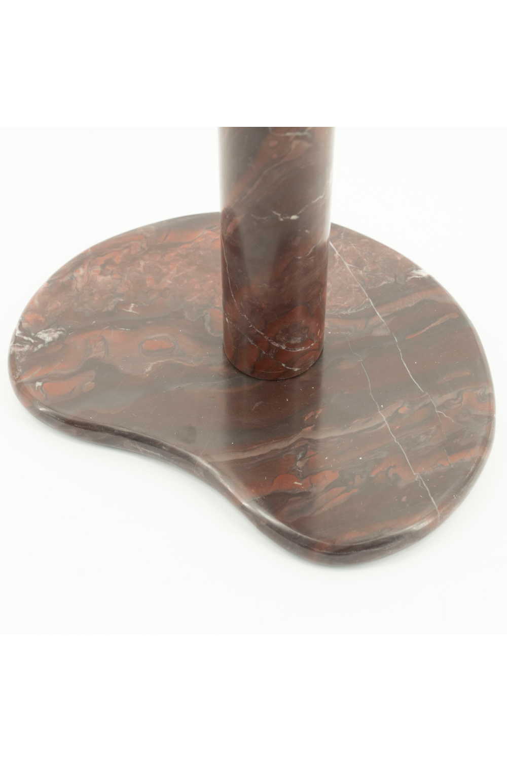 Marble Pedestal Side Table | By-Boo Rosso | OROA.com
