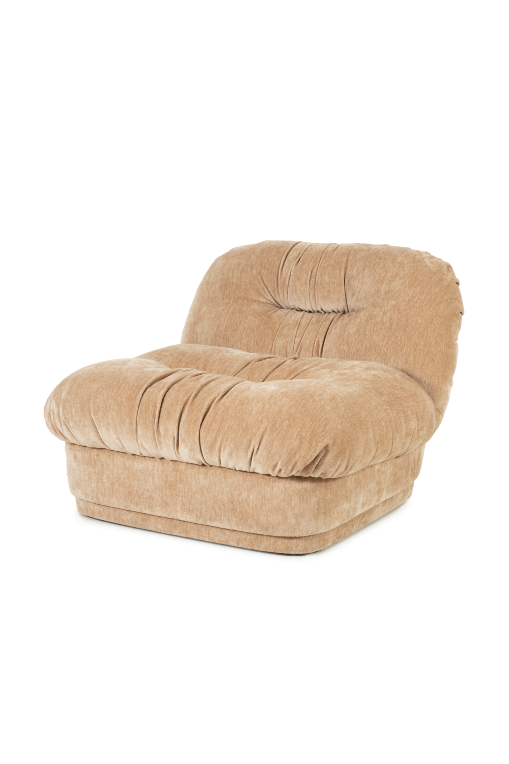 Fully-Upholstered Wrinkled Lounge Chair | Oroa.com