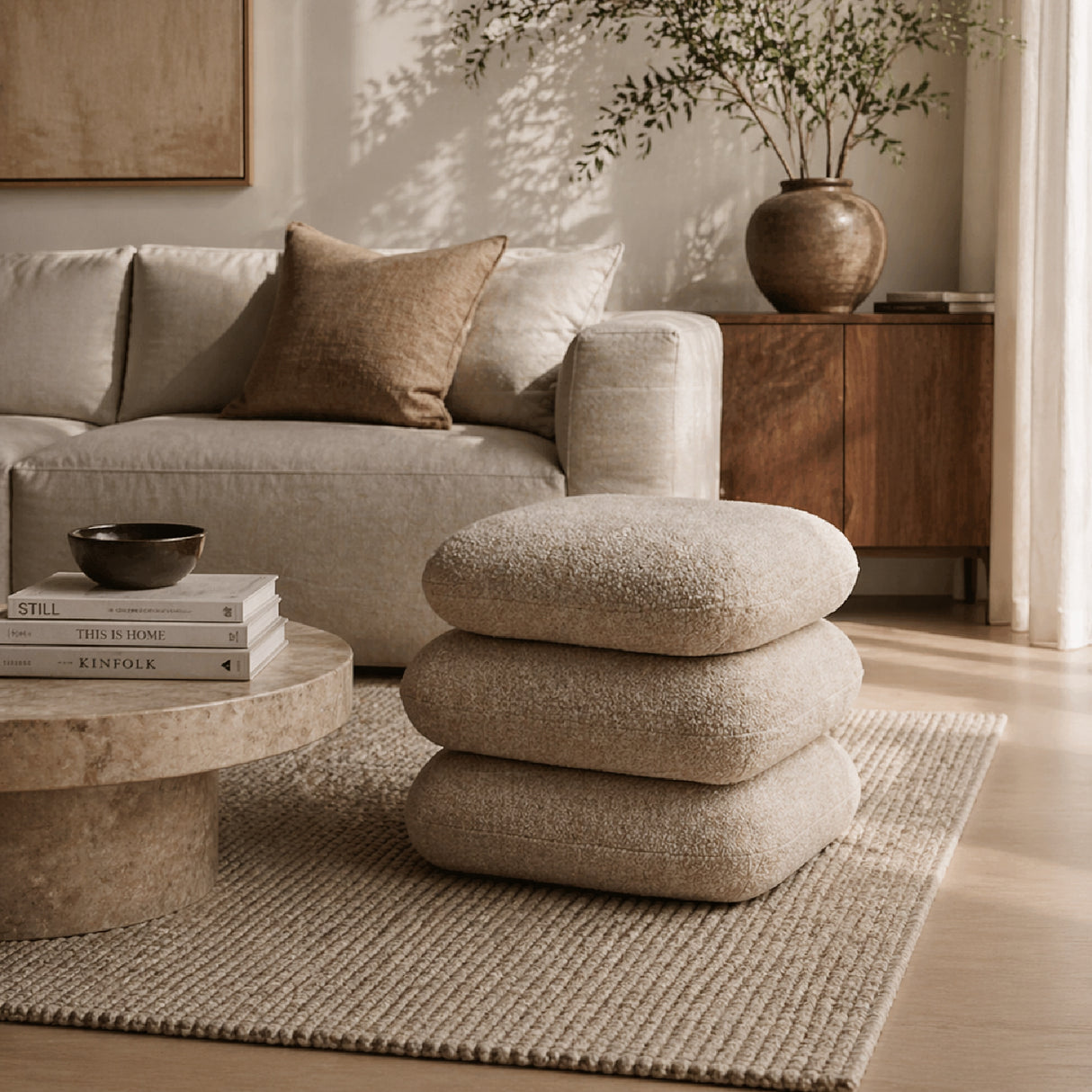 Stacked Pillows Stool | Oroa.com