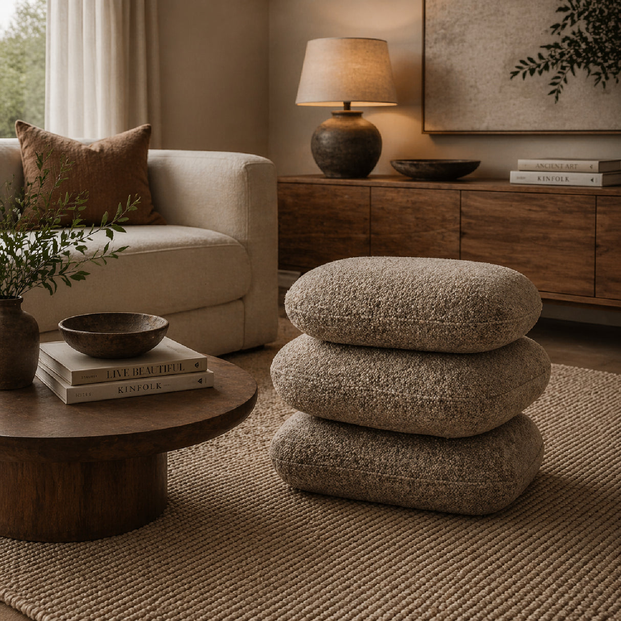 Stacked Pillows Stool | Oroa.com