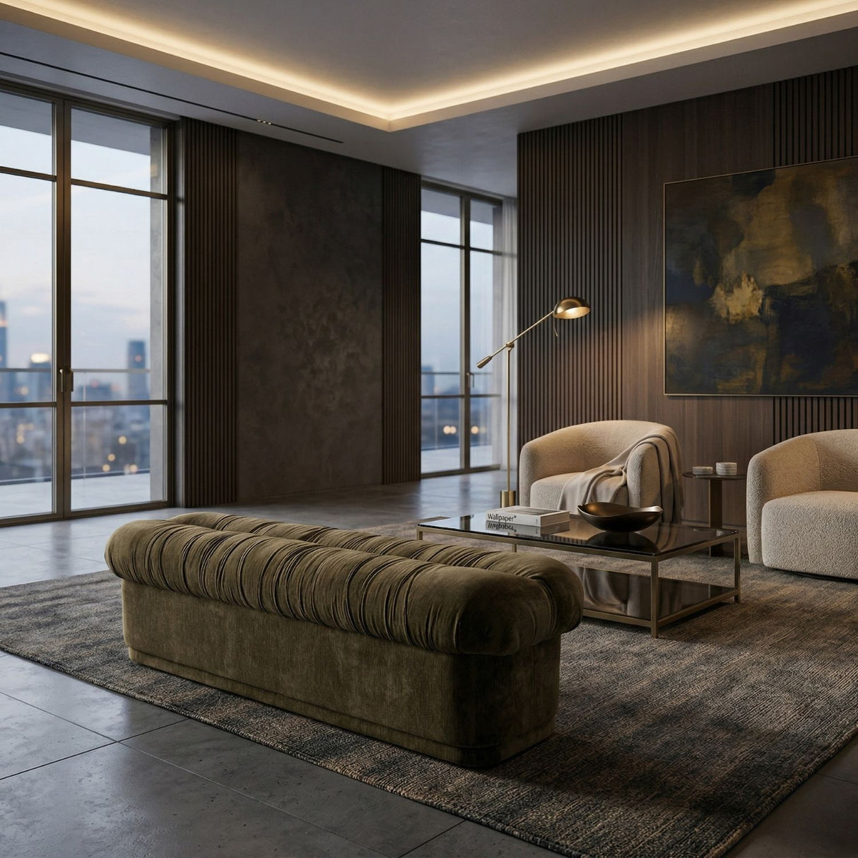 Fully-Upholstered Cushion Bench | Oroa.com