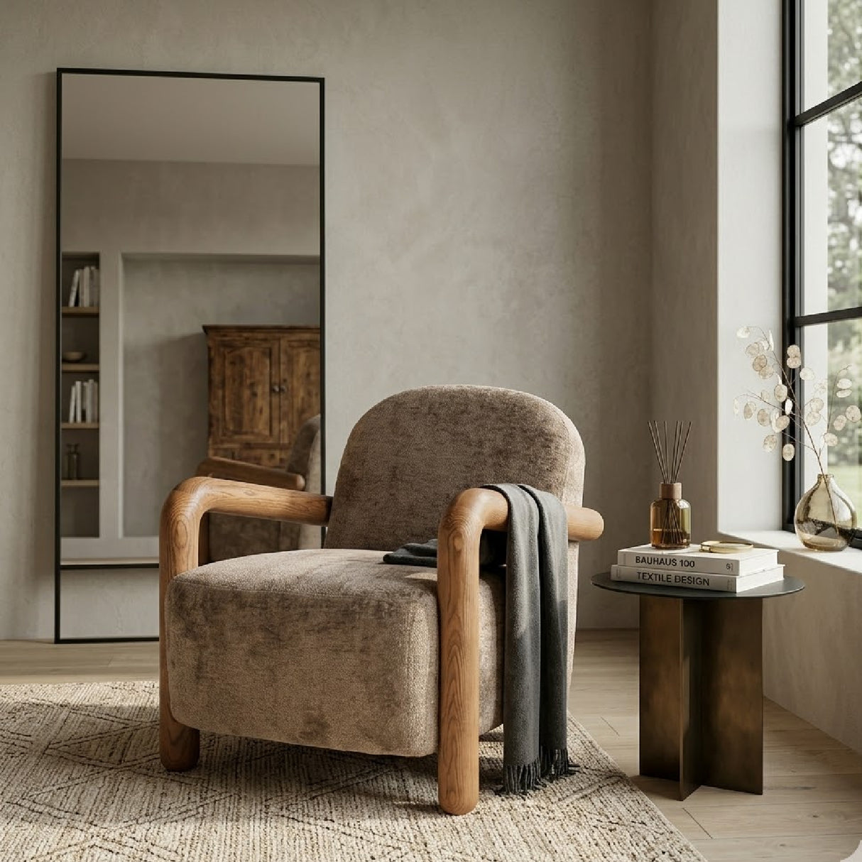 Wood-Framed Lounge Chair | Oroa.com