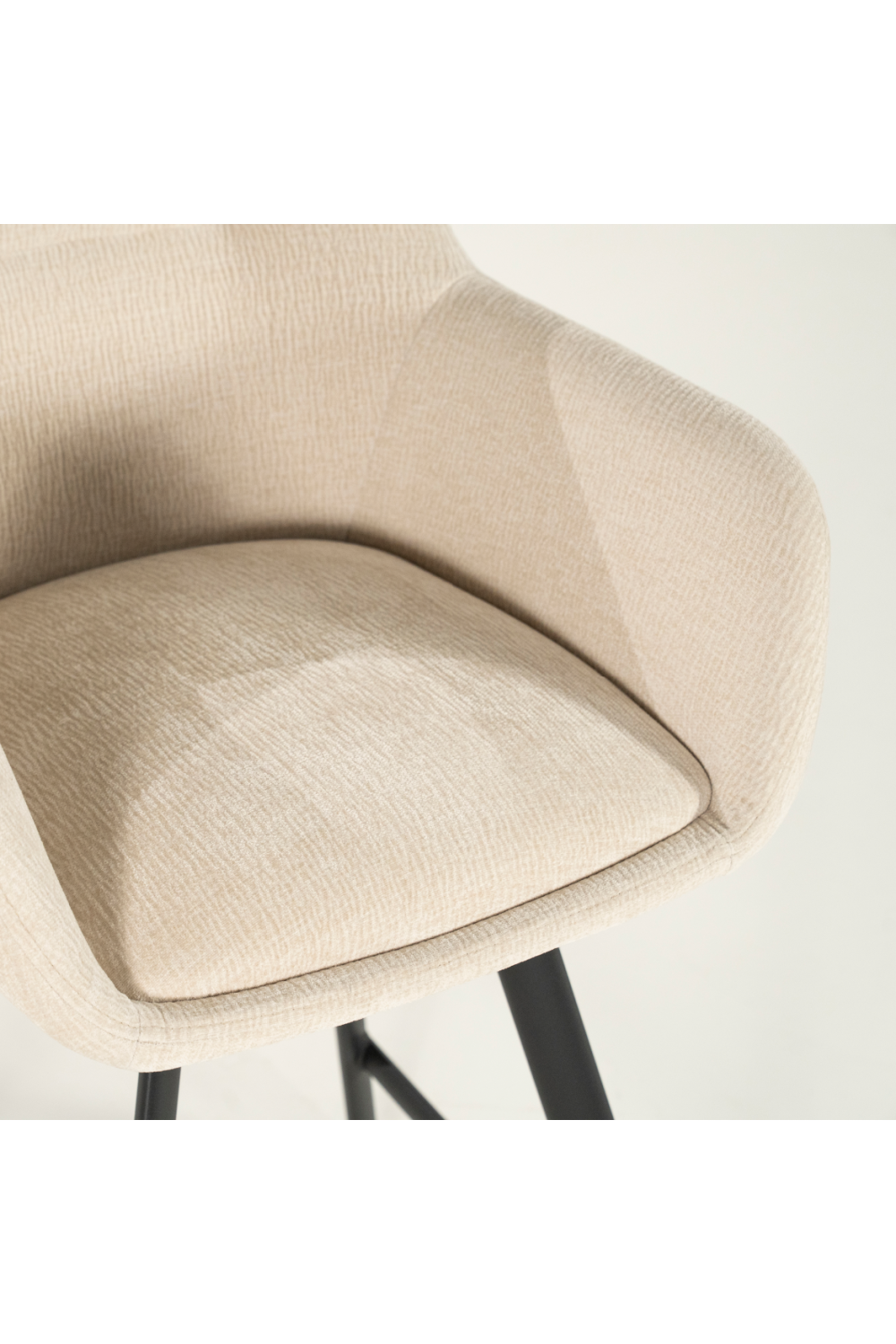 Upholstered Bar Stool with Arms | Oroa.com