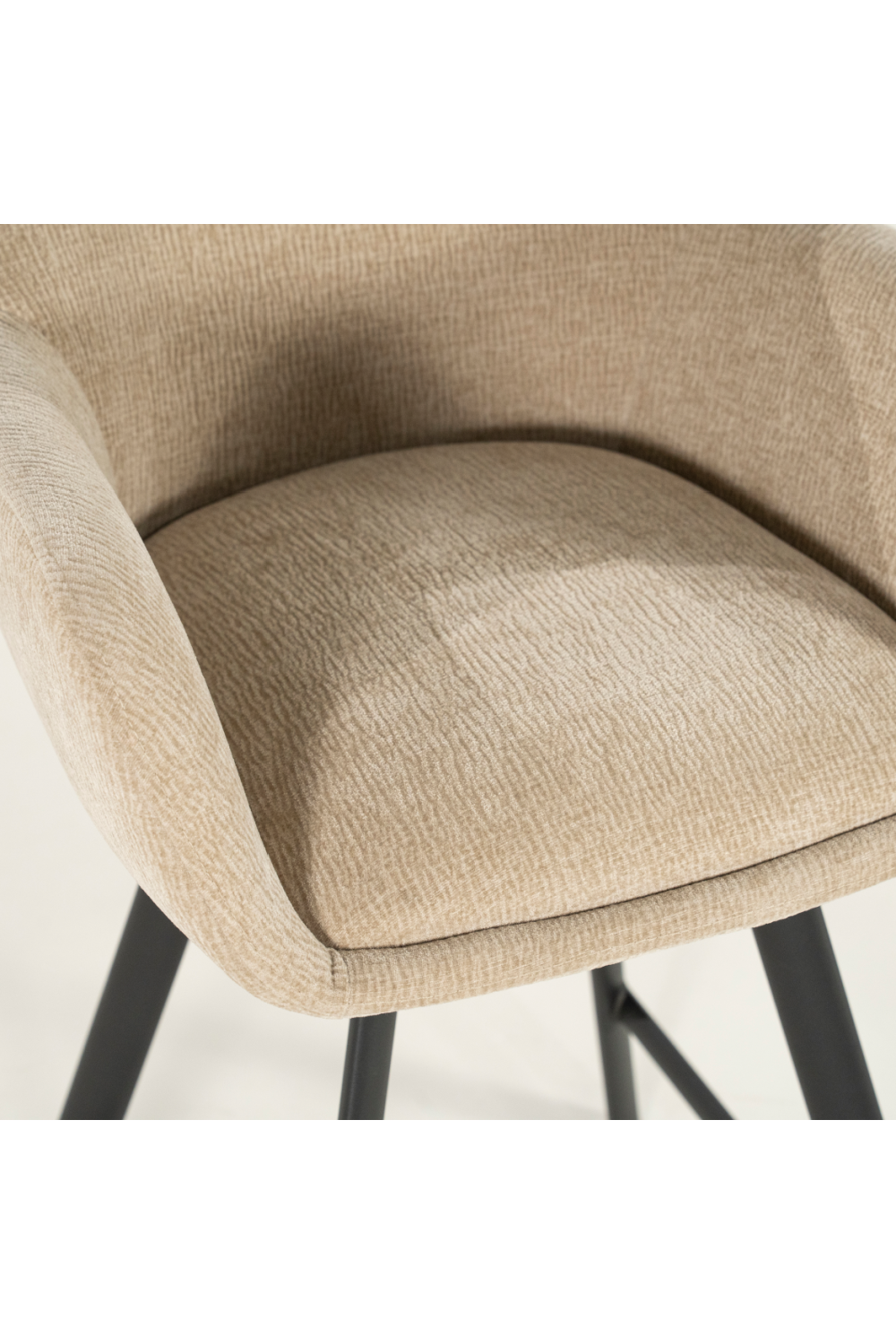 Upholstered Bar Stool with Arms | Oroa.com