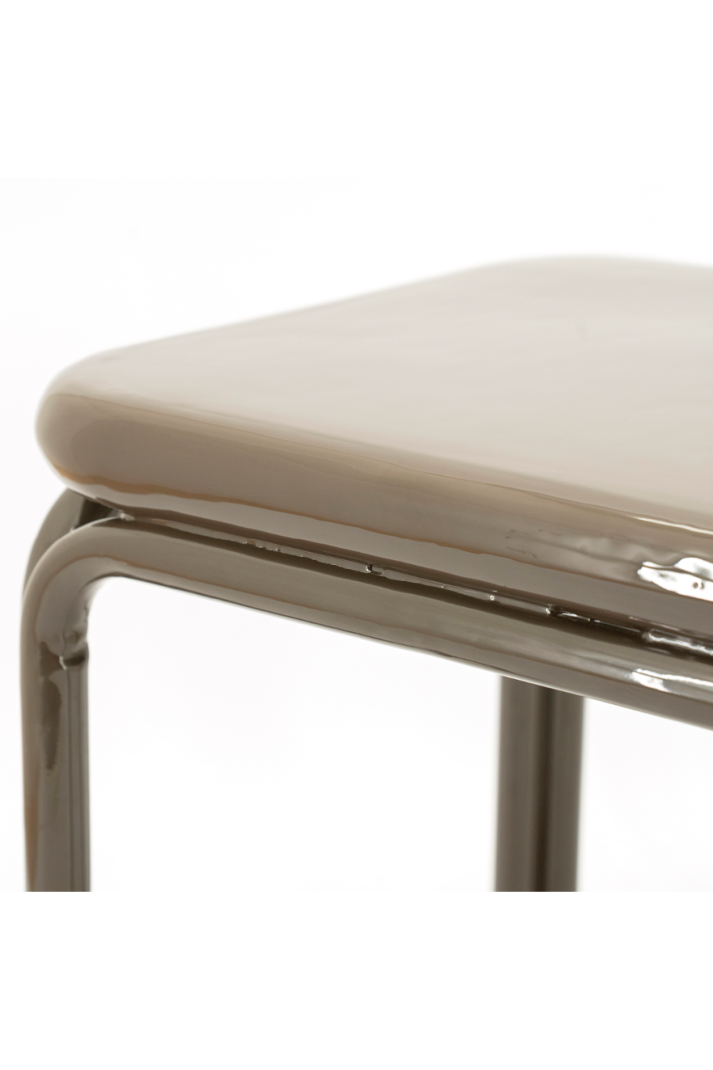 Glazed Iron Square Side Table | By-Boo Zilo | Oroa.com