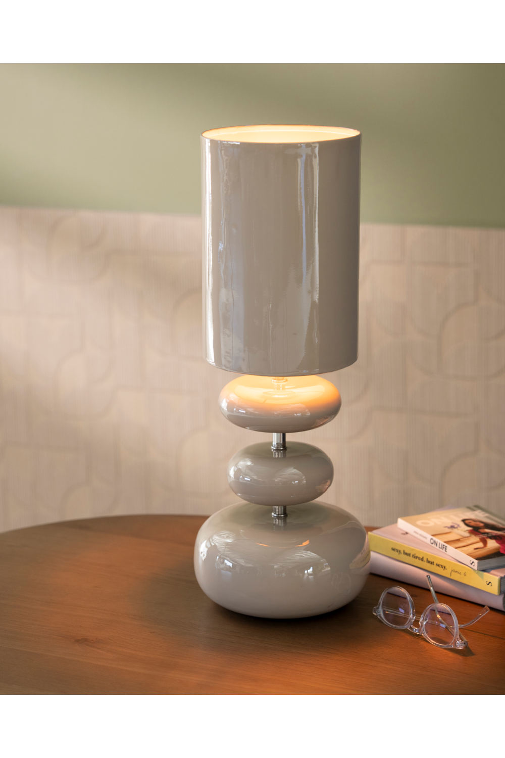 Glossy Iron Table Lamp | By-Boo Orbs | Oroa.com