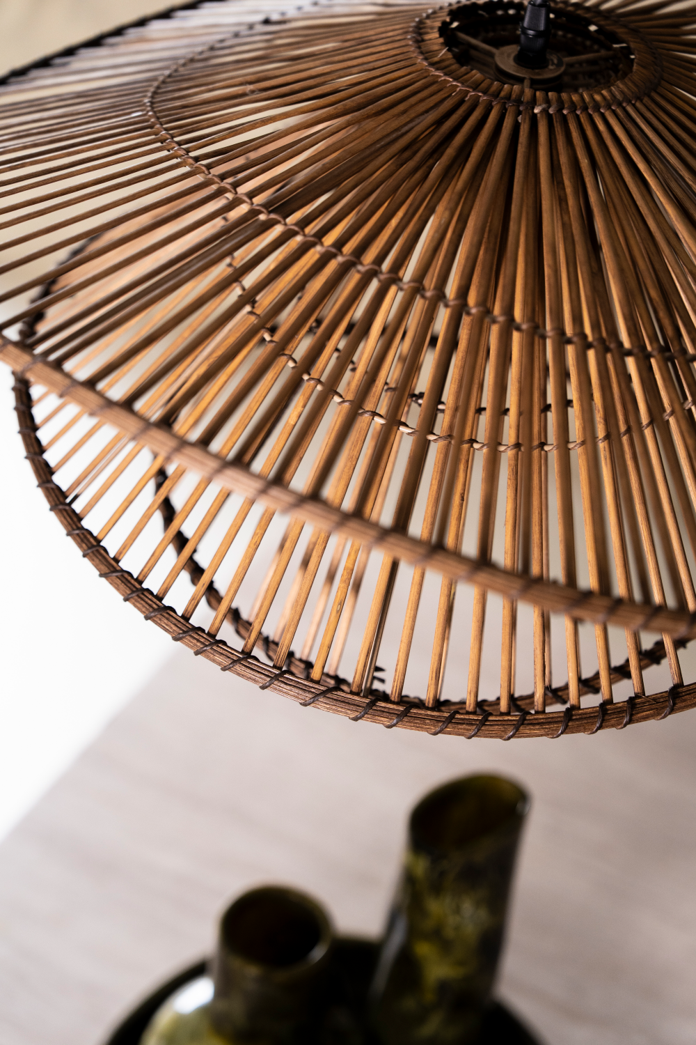 Bamboo Tiered Chandelier | By-Boo Yarin | Oroa.com
