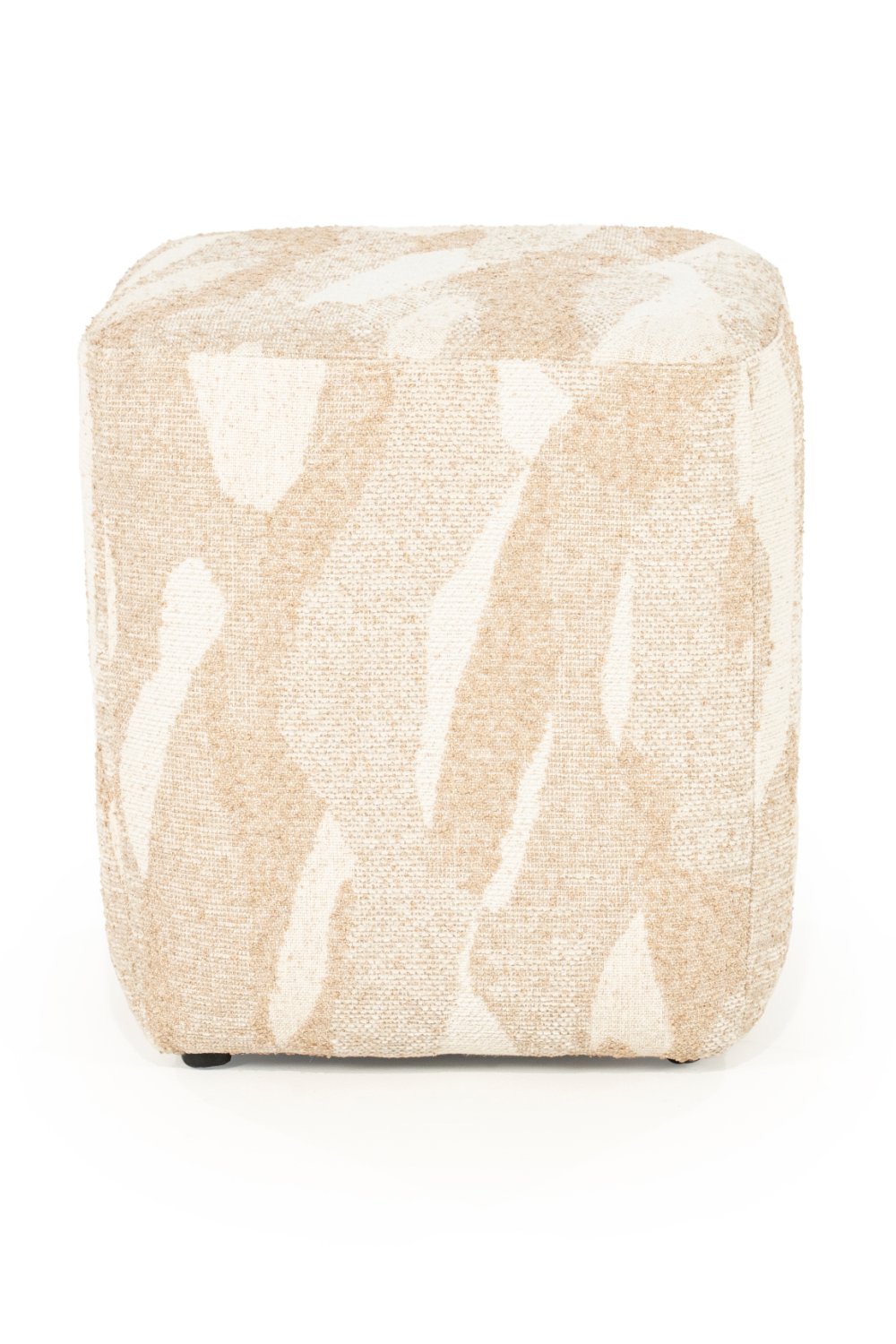 Printed Fabric Square Pouf S | By-Boo Rytm | Oroa.com
