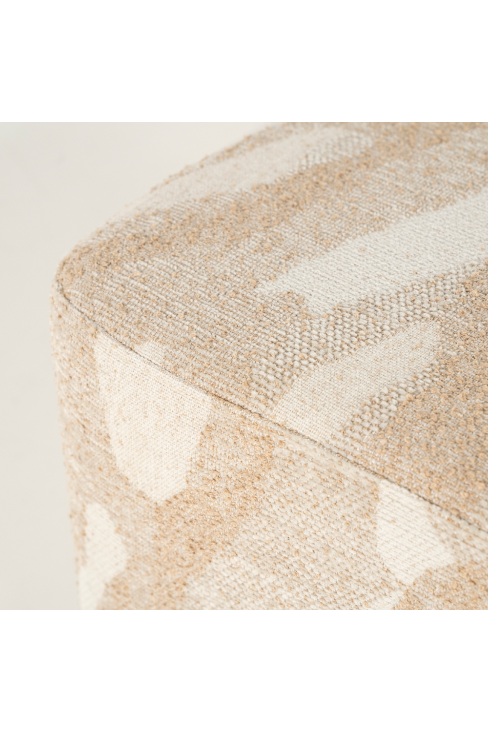 Printed Fabric Square Pouf S | Oroa.com
