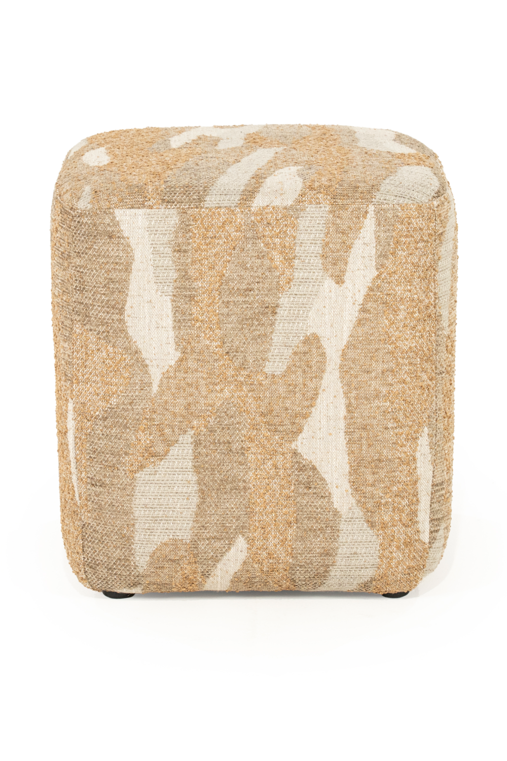 Printed Fabric Square Pouf S | Oroa.com