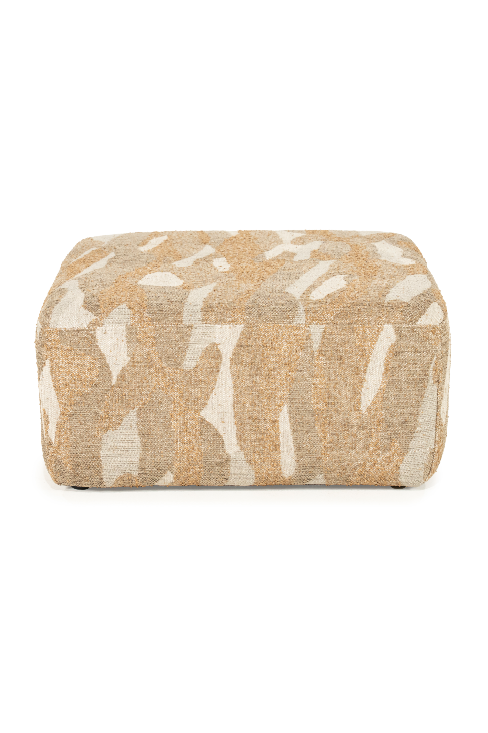 Printed Fabric Square Pouf L | Oroa.com