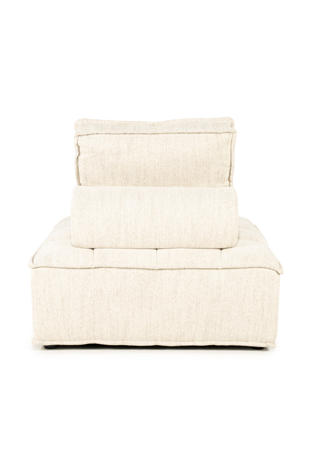 Square-Tufted Beige Lounge Chair | By-Boo Hive | Oroa.com