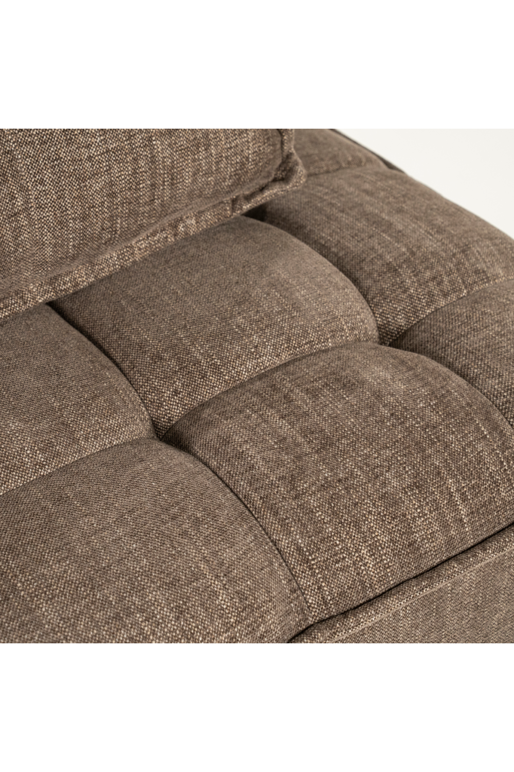 Square-Tufted Beige Lounge Chair | Oroa.com