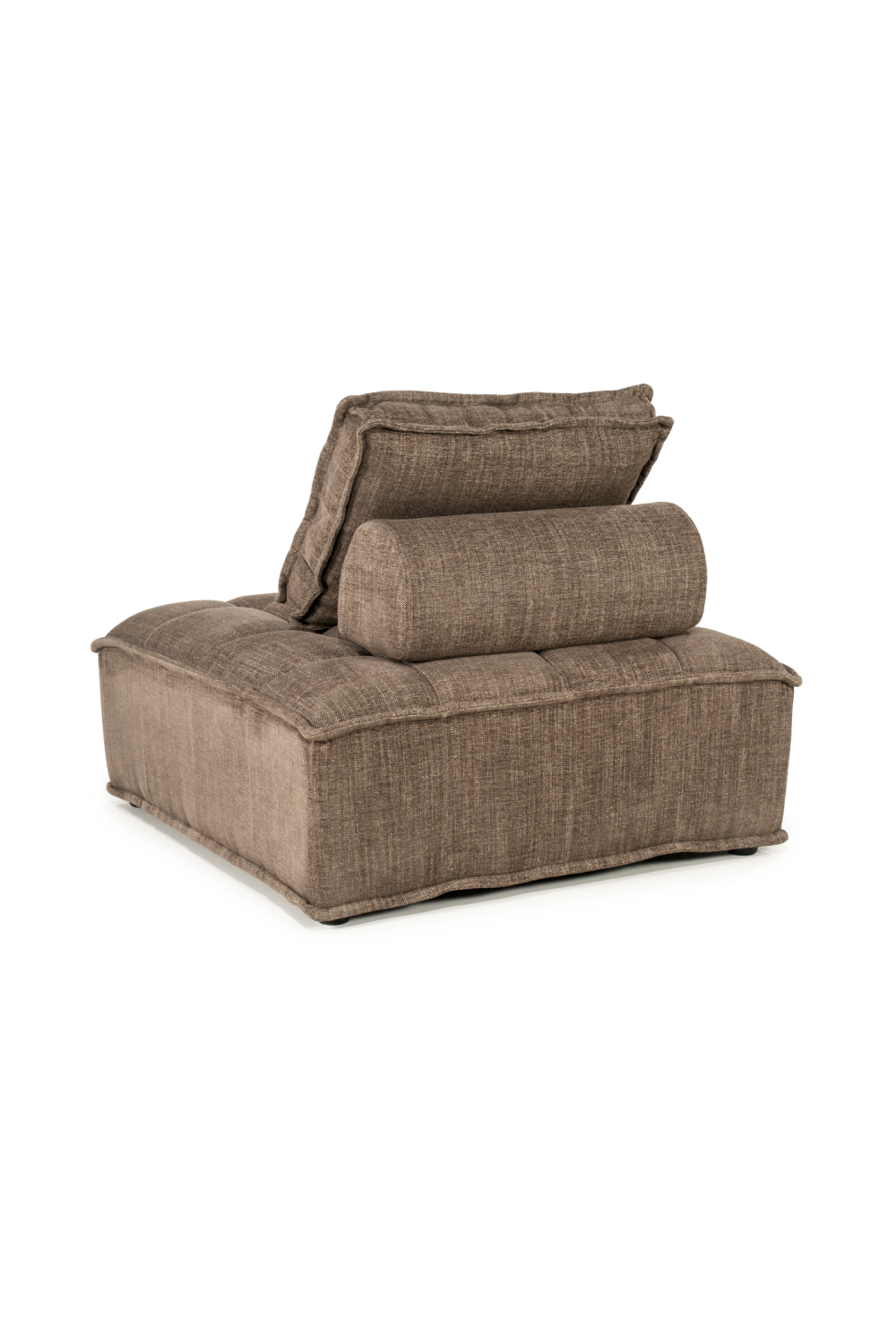 Square-Tufted Beige Lounge Chair | Oroa.com