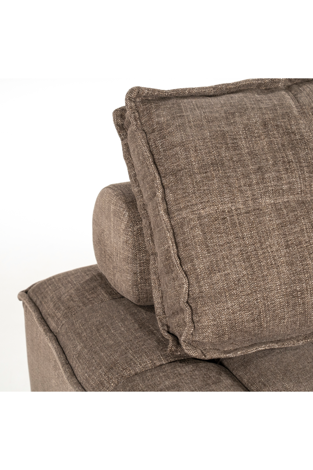 Square-Tufted Beige Lounge Chair | Oroa.com