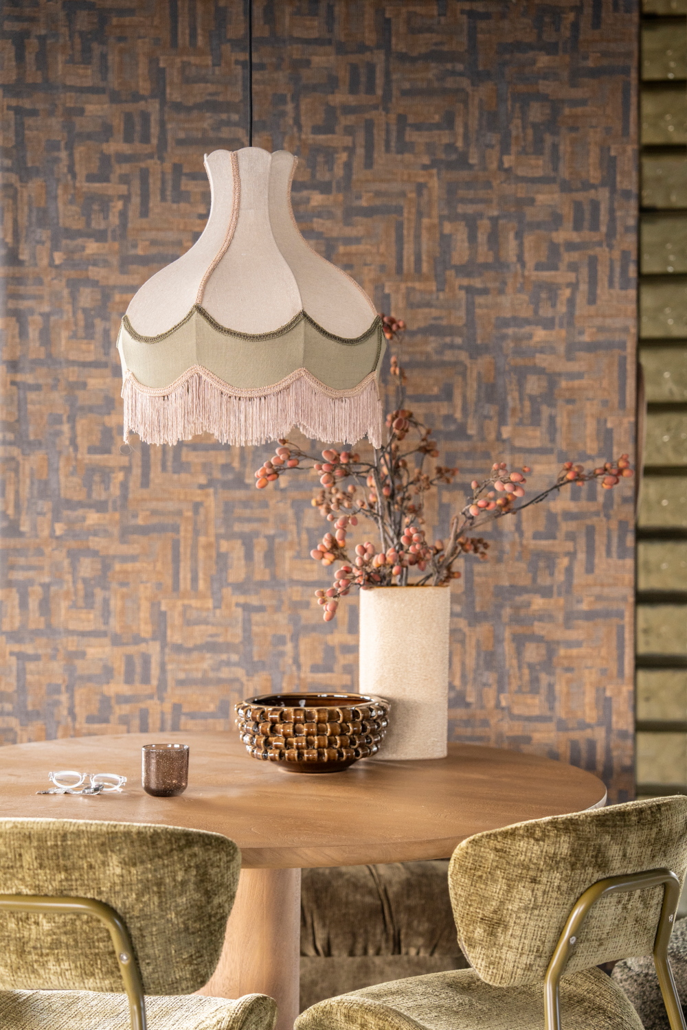 Jute Fringed Pendant Lamp | Oroa.com
