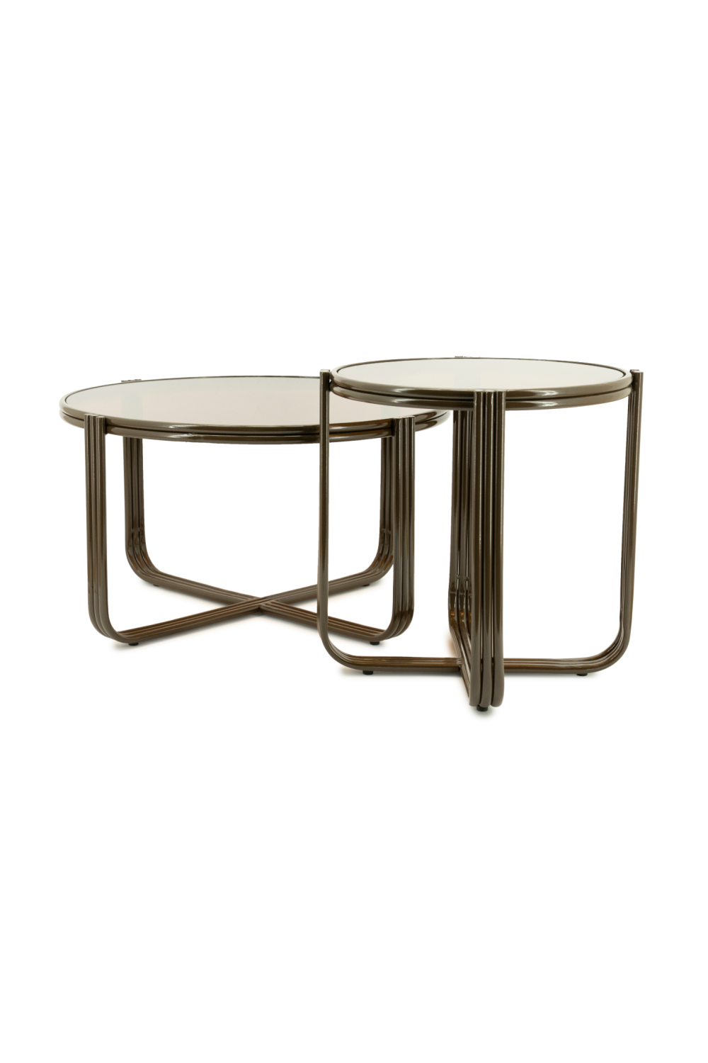 Cruciform Base Glass Side Table | By-Boo Groovy | Oroa.com