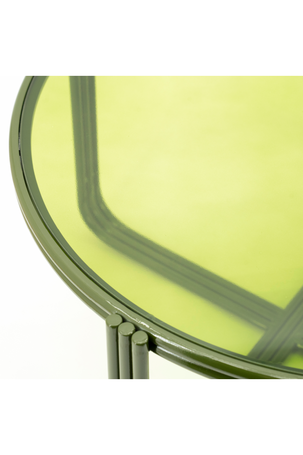 Cruciform Base Glass Coffee Table | Oroa.com